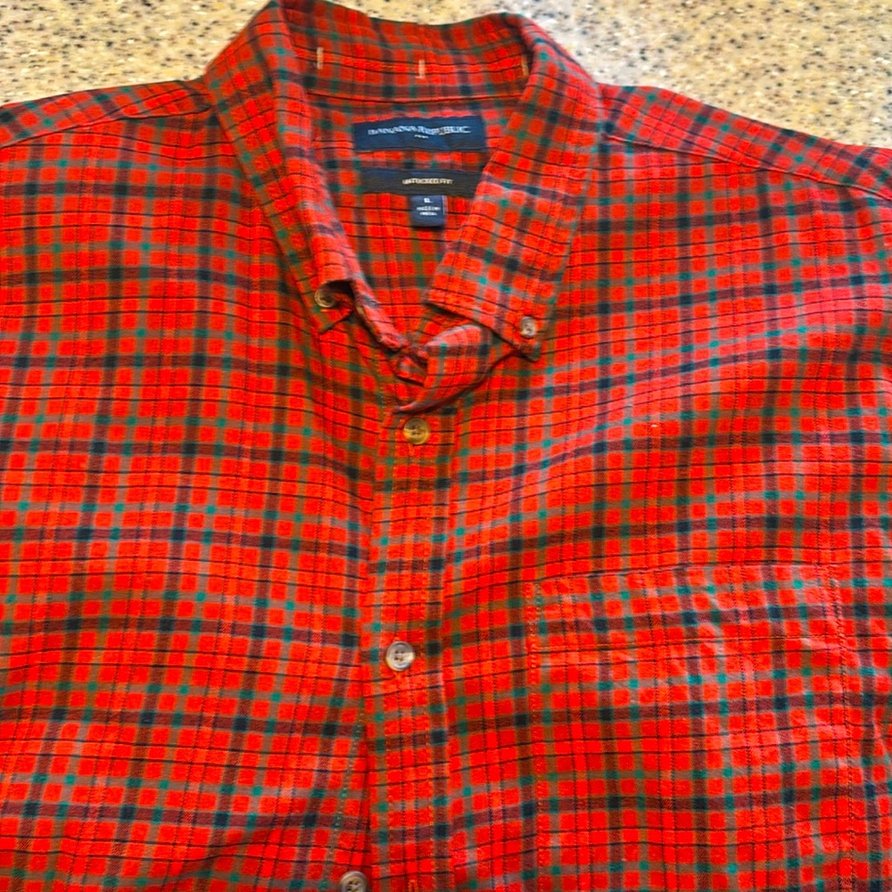 Banana Republic L men's flannel shirt